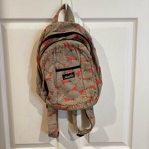 Kavu Coral and Beige Mini Backpack